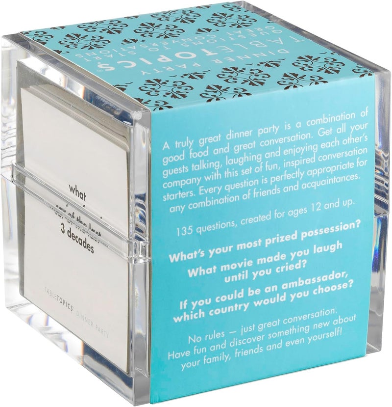 TableTopics Dinner Party Question Card Game - 135 Entertaining Conversation Starter Cards - Image 3